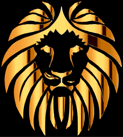 Golden Lion 4 clipart