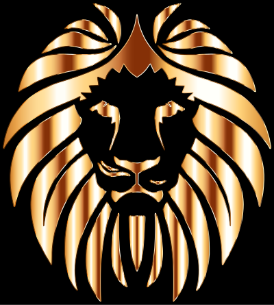 Golden Lion 7 clipart