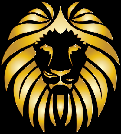 Golden Lion 8 clipart