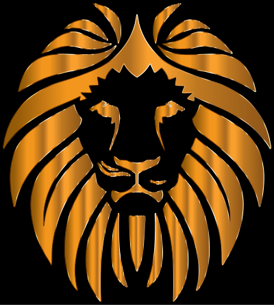 Golden Lion 9 clipart