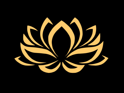 Golden lotus clipart