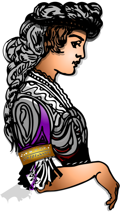 Golden Maiden Layered Remix 1 clipart