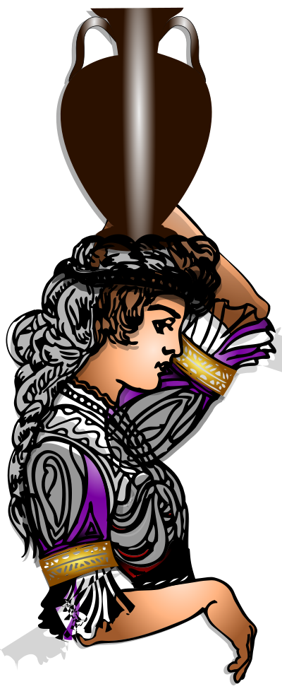 Golden Maiden Layered Remix 2 clipart