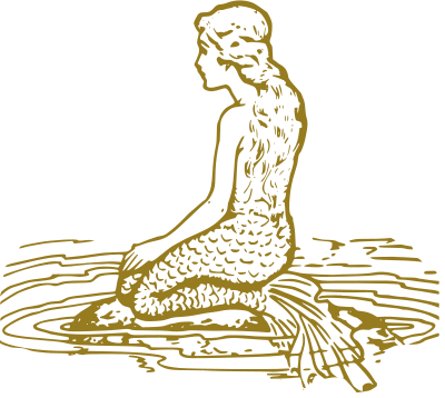 Golden Mermaid clipart