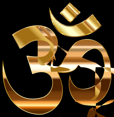 Golden Om Symbol clipart