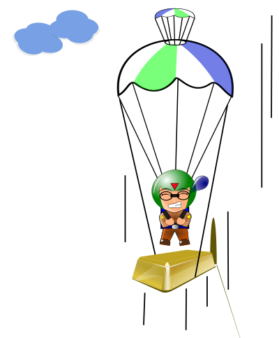 Golden Parachute clipart