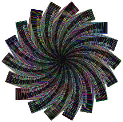 Golden Ratio Maelstrom Prismatic With BG clipart