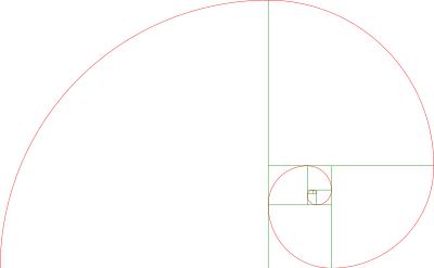 Golden spiral clipart