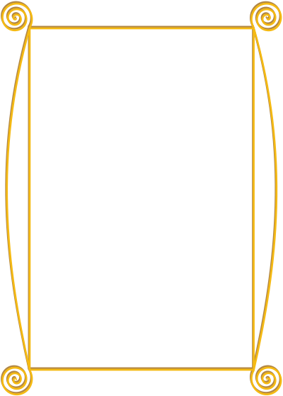 Golden spiral frame clipart