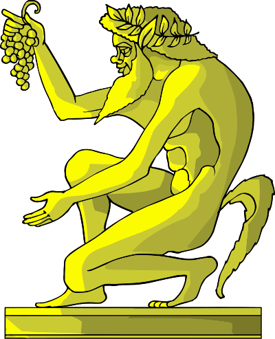 Golden statue 1 clipart