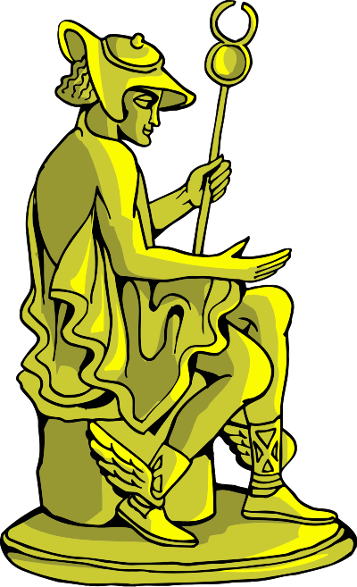 Golden statue 13 clipart