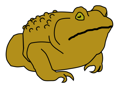 Golden Toad clipart