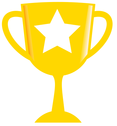 Golden trophy with glaze (remix) clipart