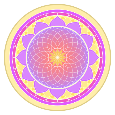 Golden View - Mandala clipart