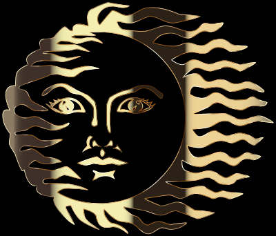Golden Visage 14 clipart