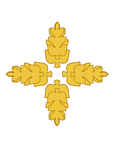 Golden Wheat Medallion clipart