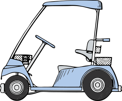 Golf cart clipart