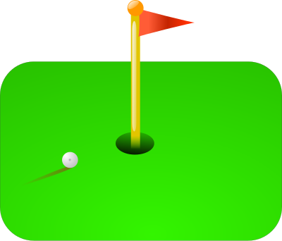 Golf flag clipart