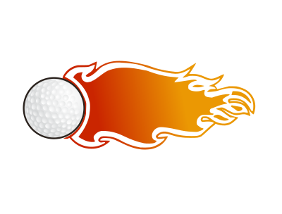 Golf Flames clipart