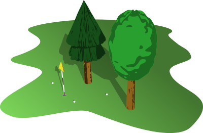 Golf Green clipart