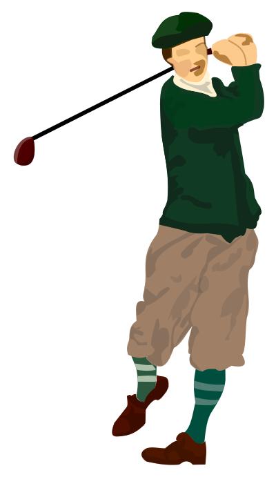 Golfer clipart