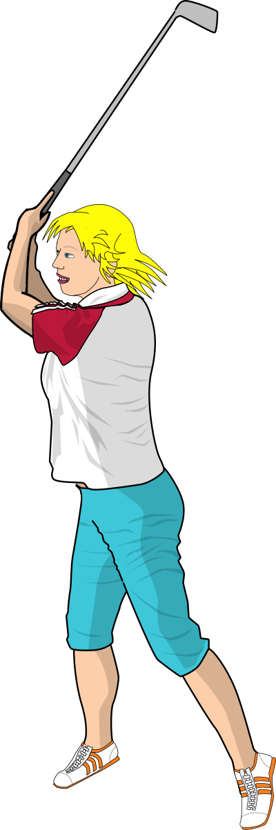 Golfer clipart