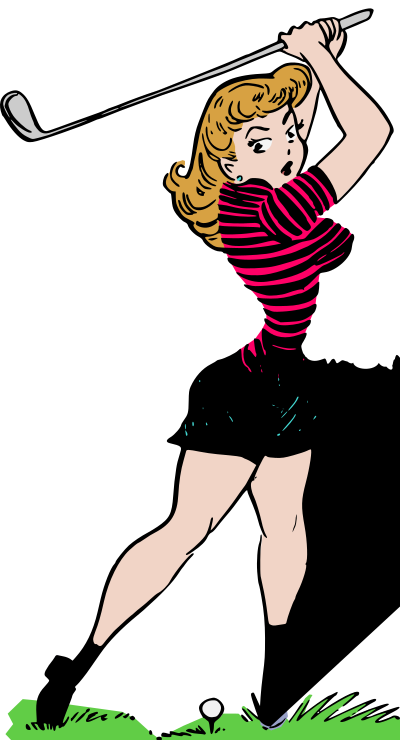 Golfer - Colour Remix clipart