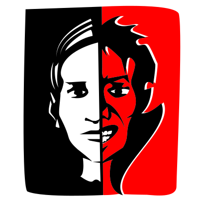 Good and bad face expression clipart