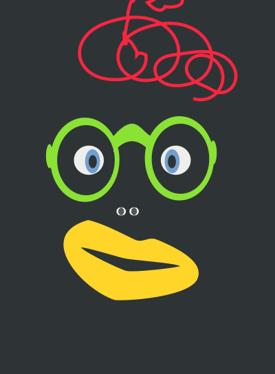 good night Mr Fluo clipart