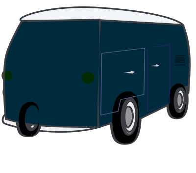 Good-old-van clipart
