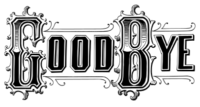 Goodbye - Text clipart