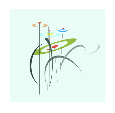 Googie Flowers clipart