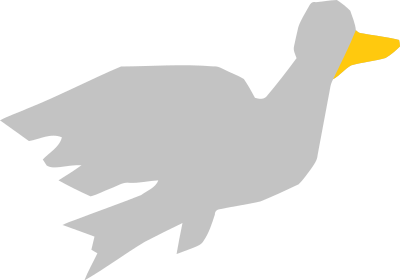Goose vectorized clipart