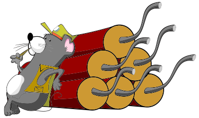Gopher With Dynamite clipart