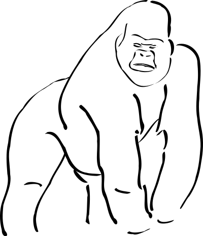 Gorilla clipart