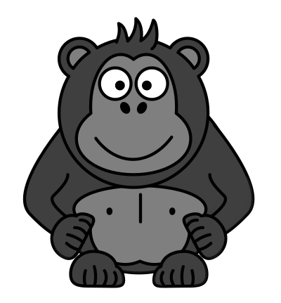 Gorilla Cartoon clipart