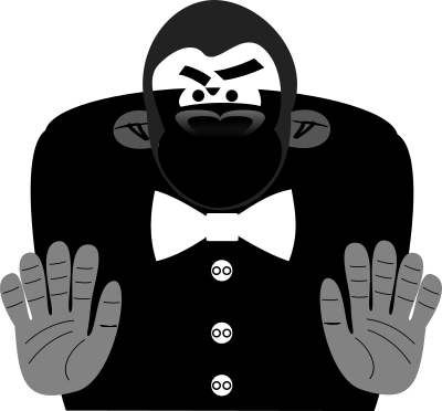 Gorilla toon clipart