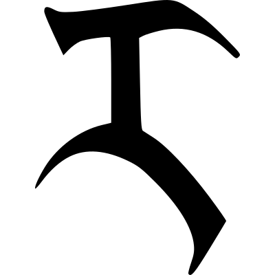 Gothic Glyph 9 clipart