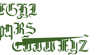 Gothic Letters clipart