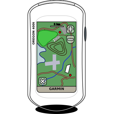 GPS Garmin Oregon 400t clipart