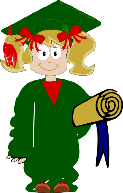 Grade School Graduate clipart