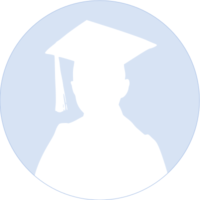 Graduation Boy Profile Circle Silhouette clipart