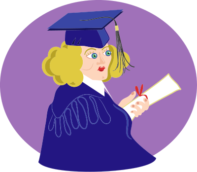 Graduation Girl clipart