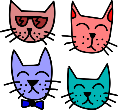 Graffiti Cats by Rones clipart