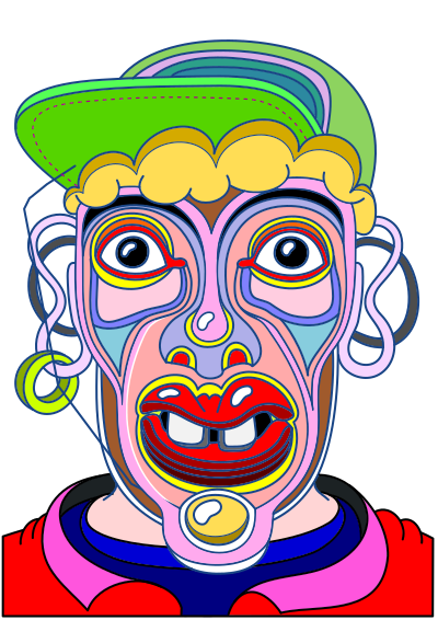 GRAFIK CAP FACE clipart