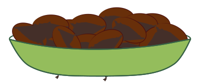 Grains de café clipart