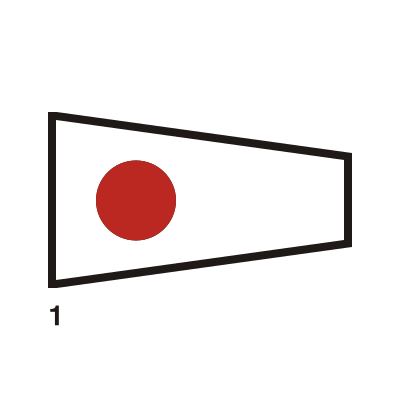Gran Pavese flags, 1 flag clipart