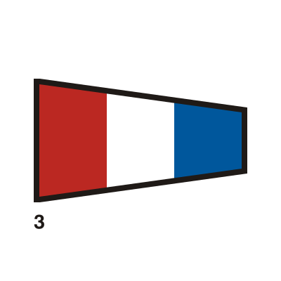 Gran Pavese flags, 3 flag clipart