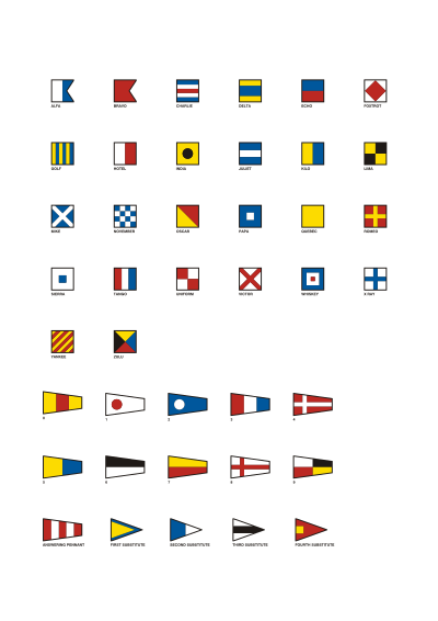Gran Pavese flags, all flags clipart