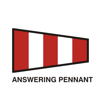 Gran Pavese flags, Answering Pennant flag clipart